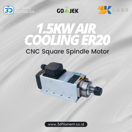 Zaiku CNC Square Spindle Motor 1.5KW ER20 Air Cooling